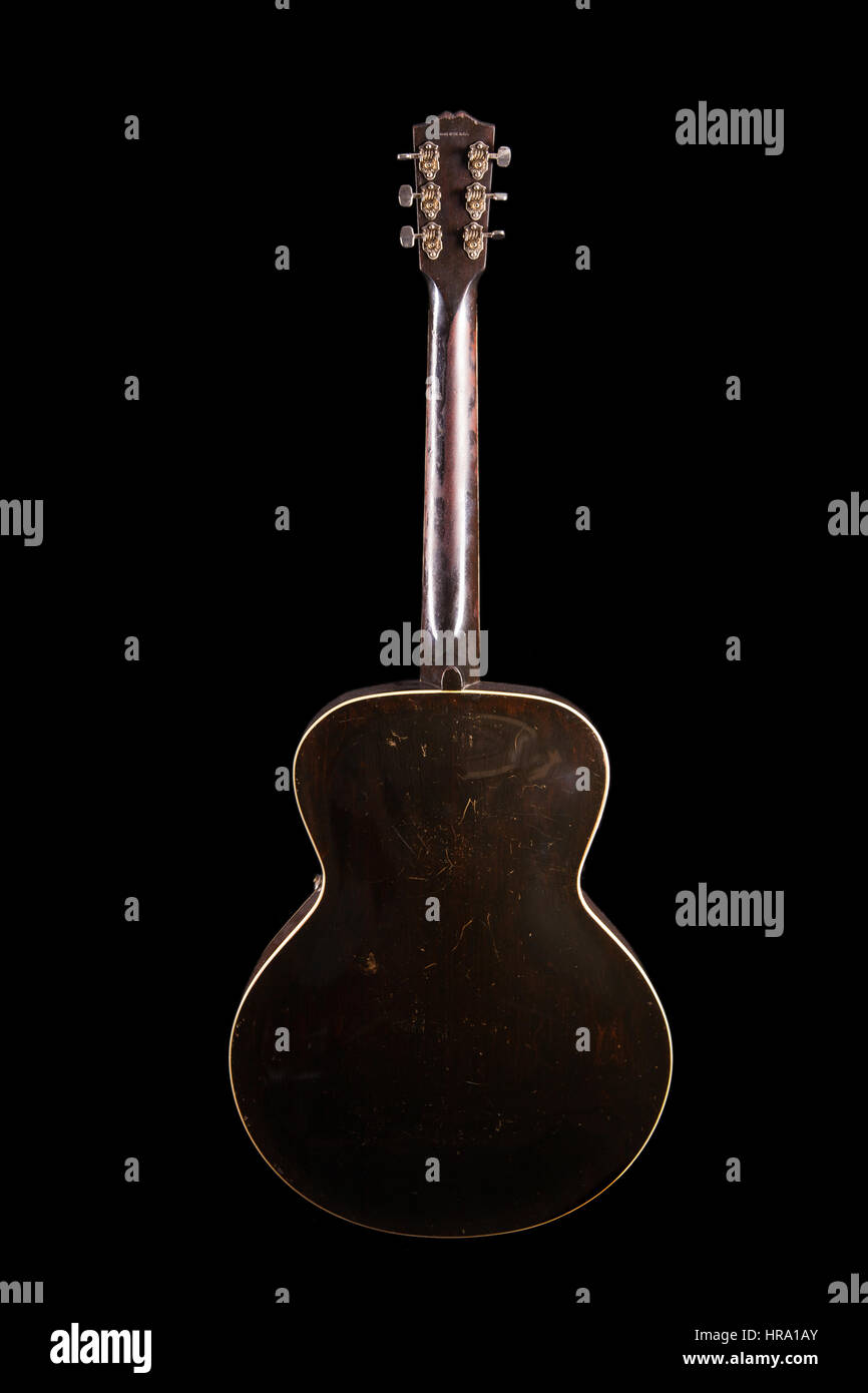 1936 Gibson L4 with Gibson BJB Pickup Stock Photo