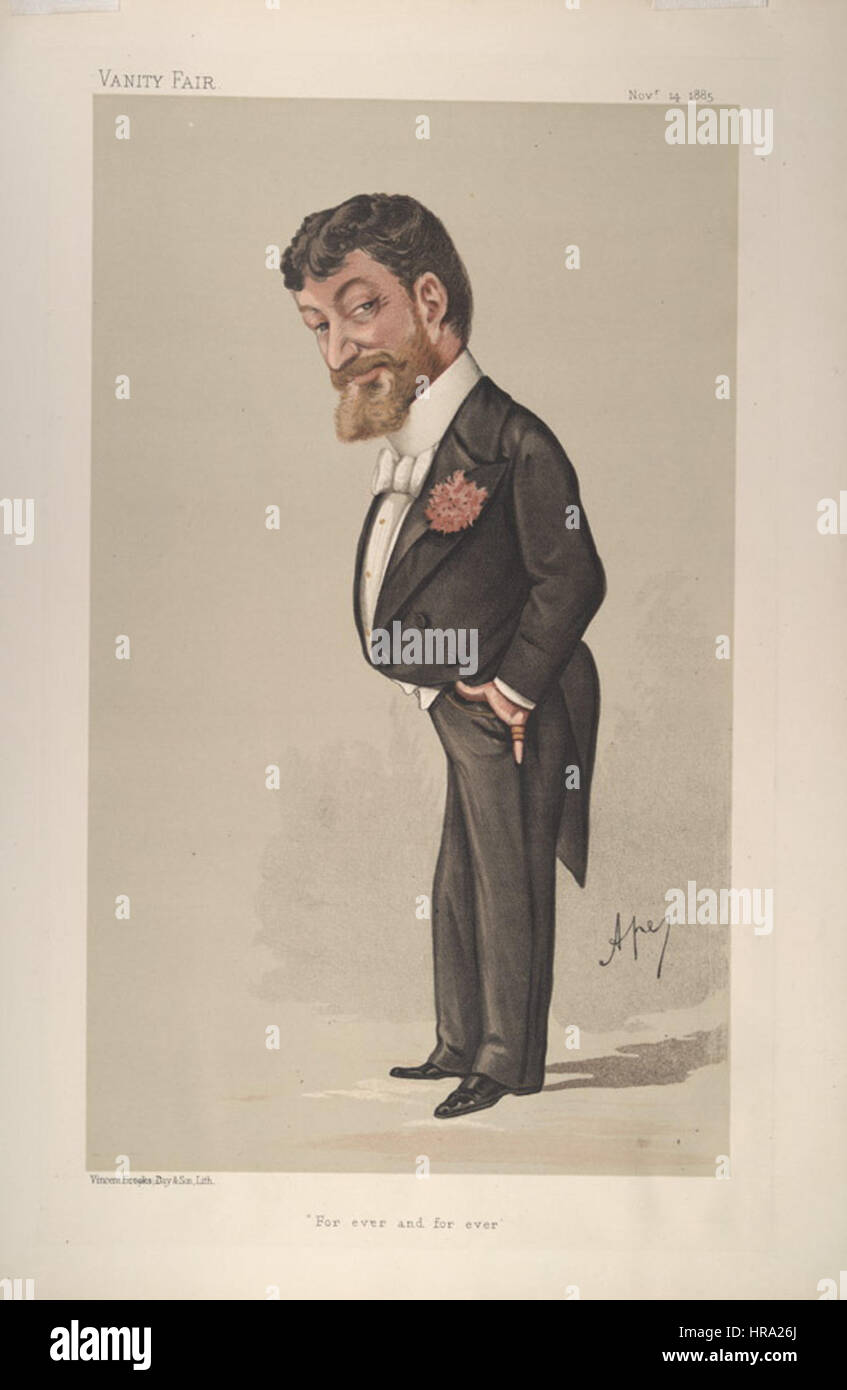Francesco Paolo Tosti, Vanity Fair, 1885-11-14 Stock Photo