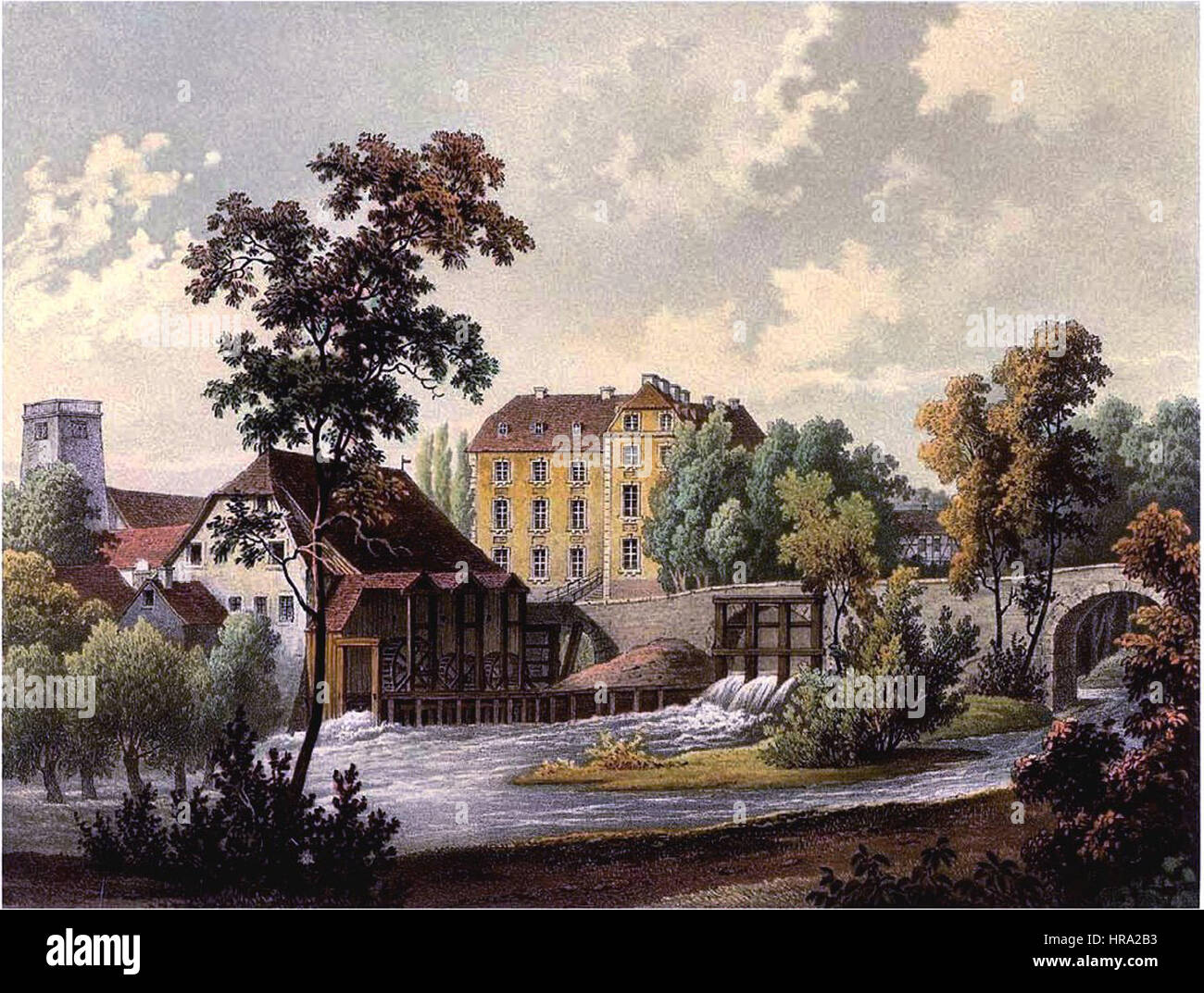 Schloss Neugattersleben Sammlung Duncker Stock Photo Alamy