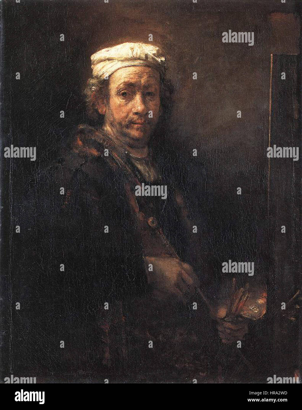 Rembrandt, Autoportrait, 1660 Stock Photo Alamy