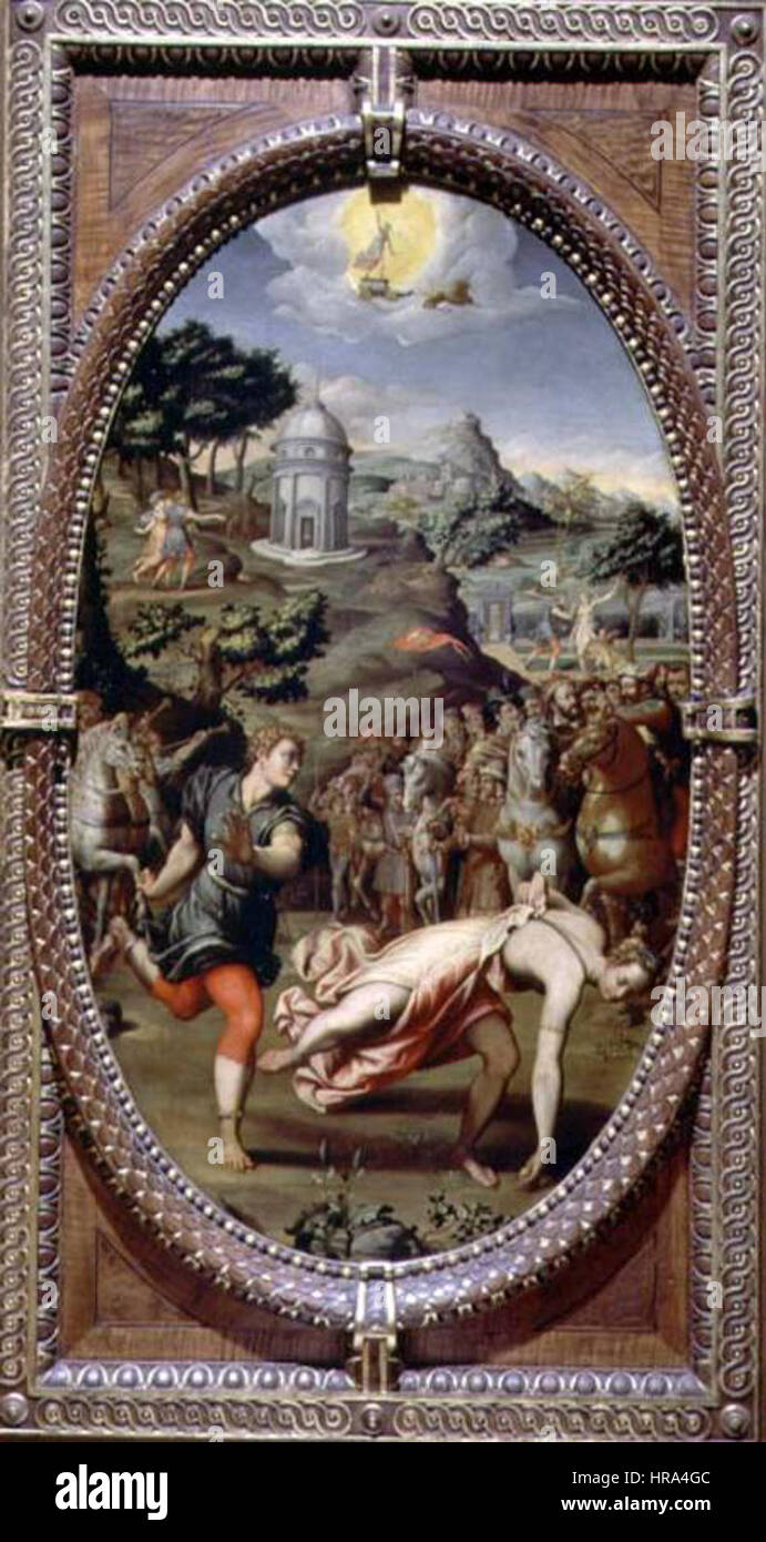 nature presenting prometheus with spectacular gems painting