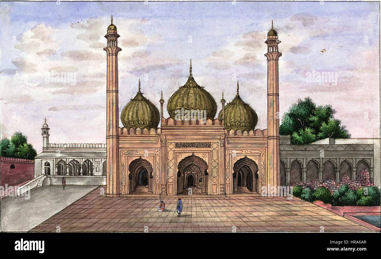 Reminiscences of Imperial Delhi Sonheri or Golden Mosque Stock Photo