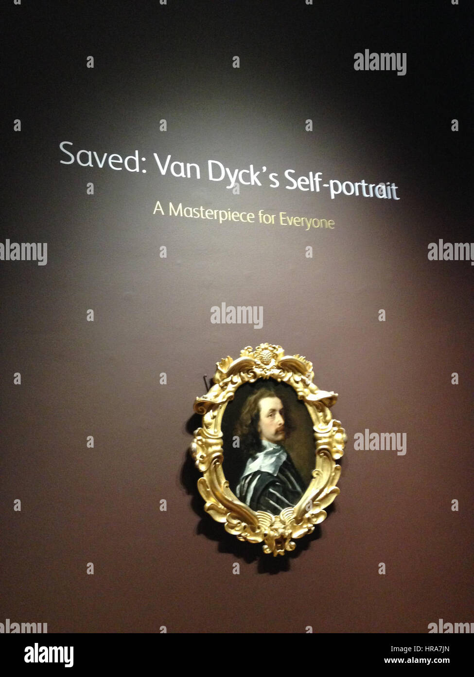 Sir Anthony van Dyck (c 1640) by Anthony van Dyck, National Portrait Gallery, London, UK - 20140628-02 Stock Photo