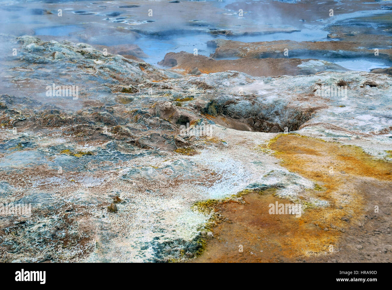 A geothermal spot noted for its bubbling pools, boiling mud pits and ...