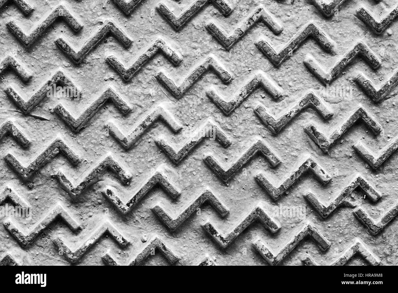 Background of metal plate in silver color Stock Photo