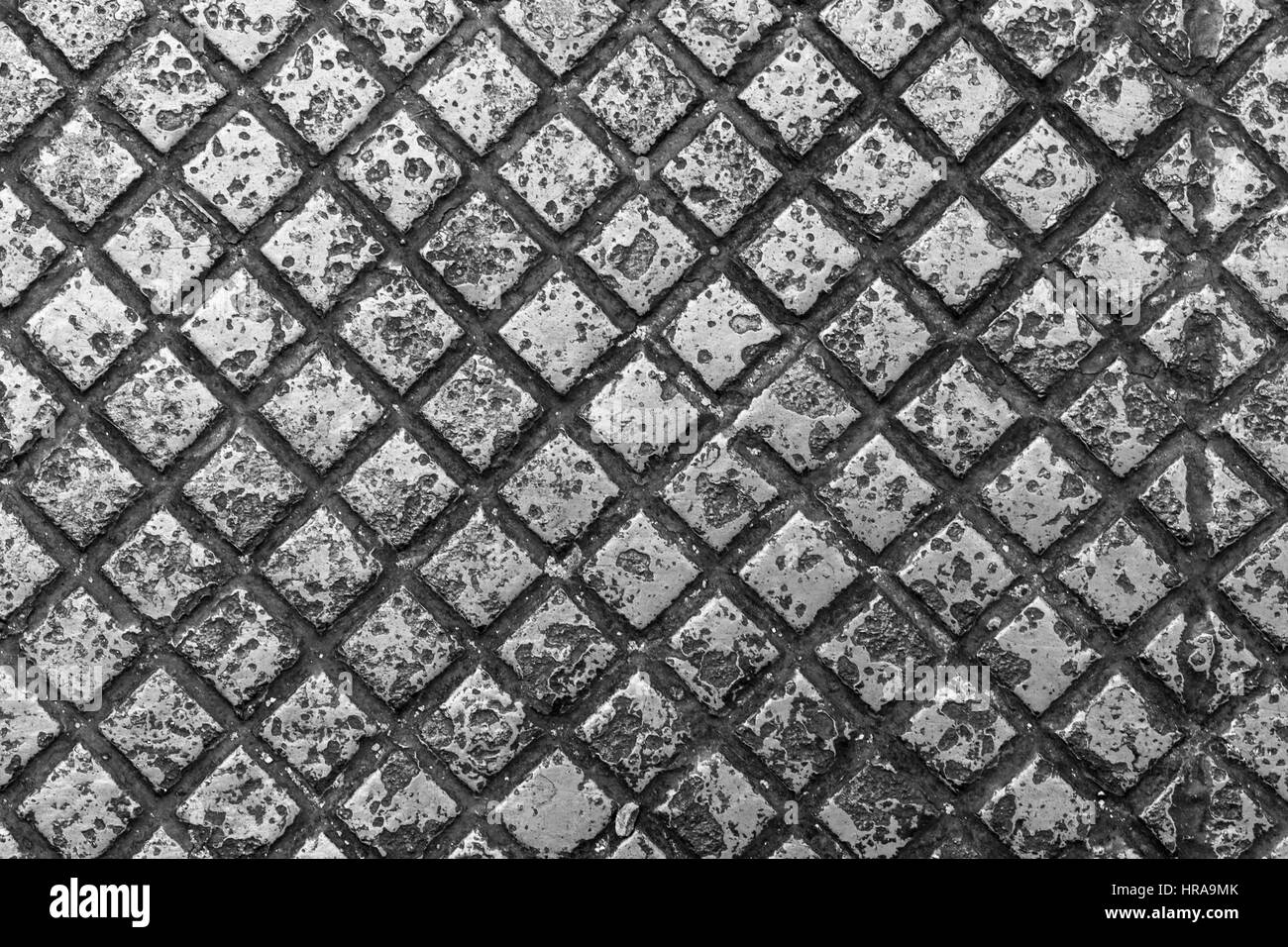 Background of metal plate in silver color Stock Photo