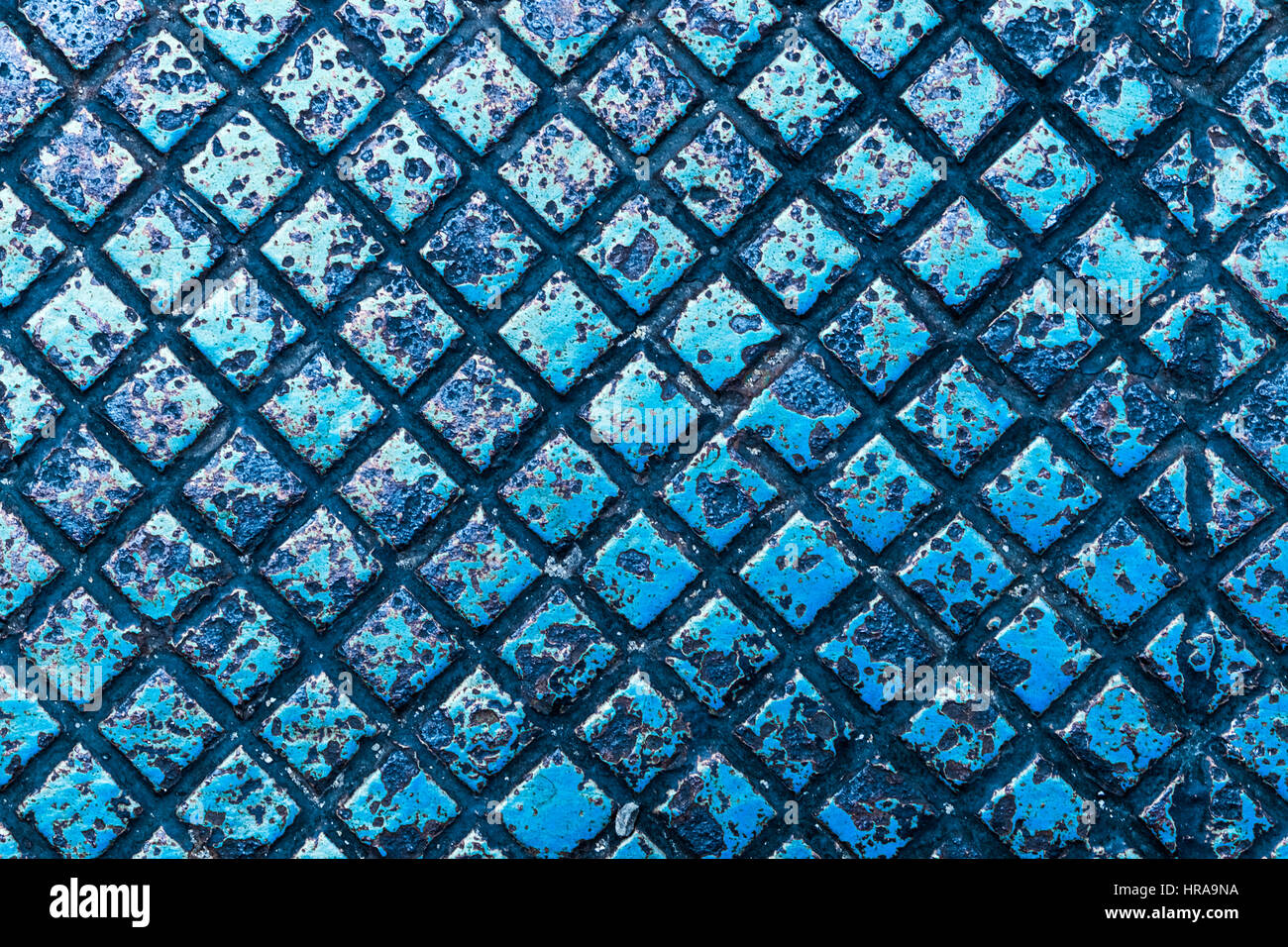 Background of metal plate in blue color Stock Photo - Alamy