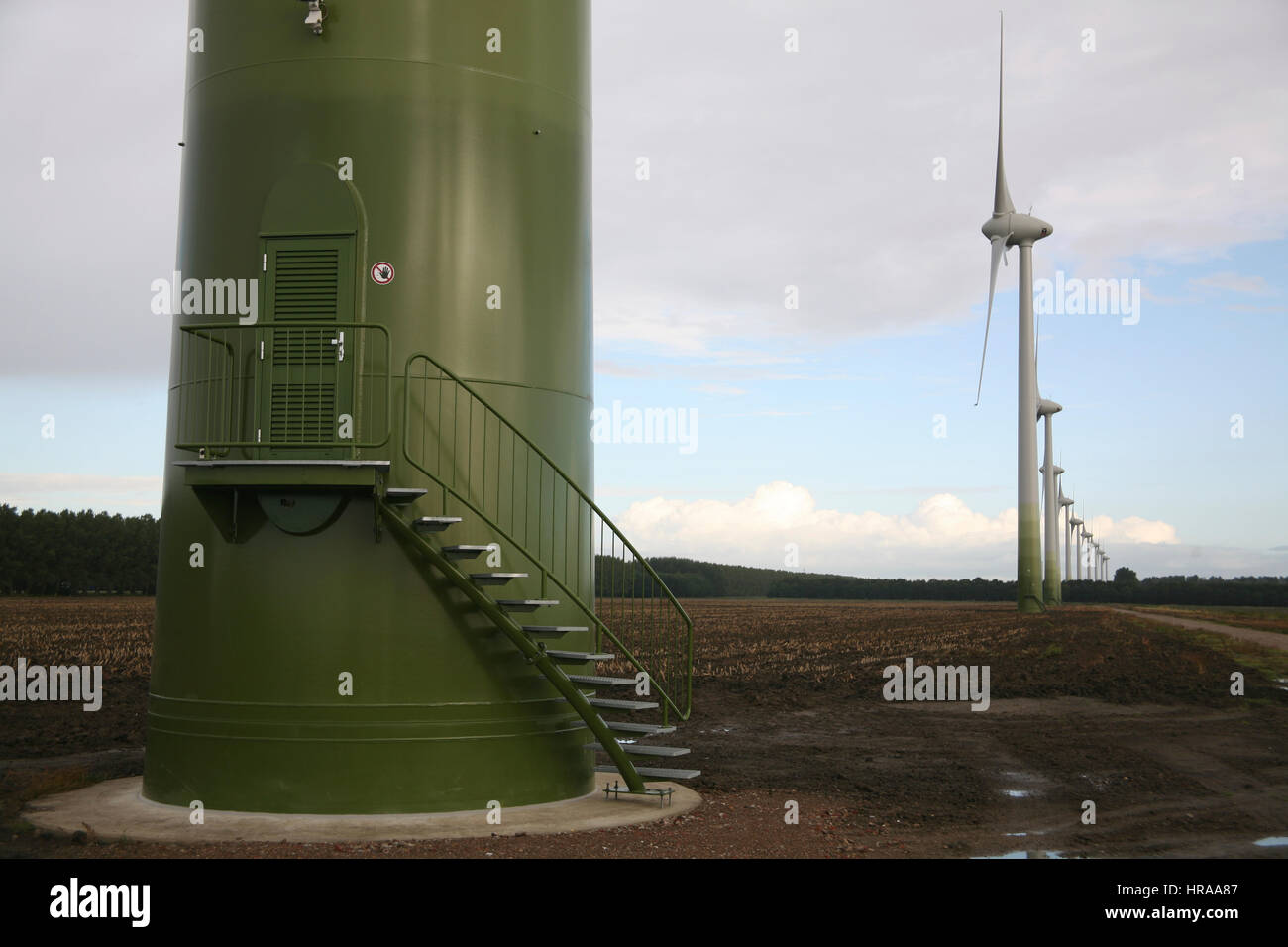 Windmills in Holland Stock Photo