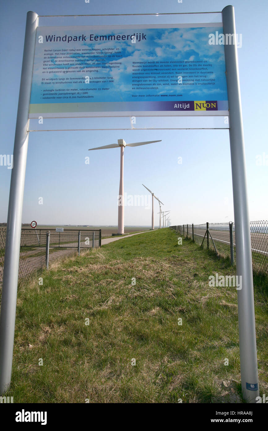 Windmills in Holland. Stock Photo