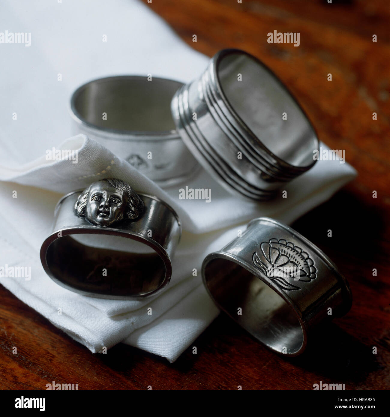 Napkin ring silver hi-res stock photography and images - Alamy