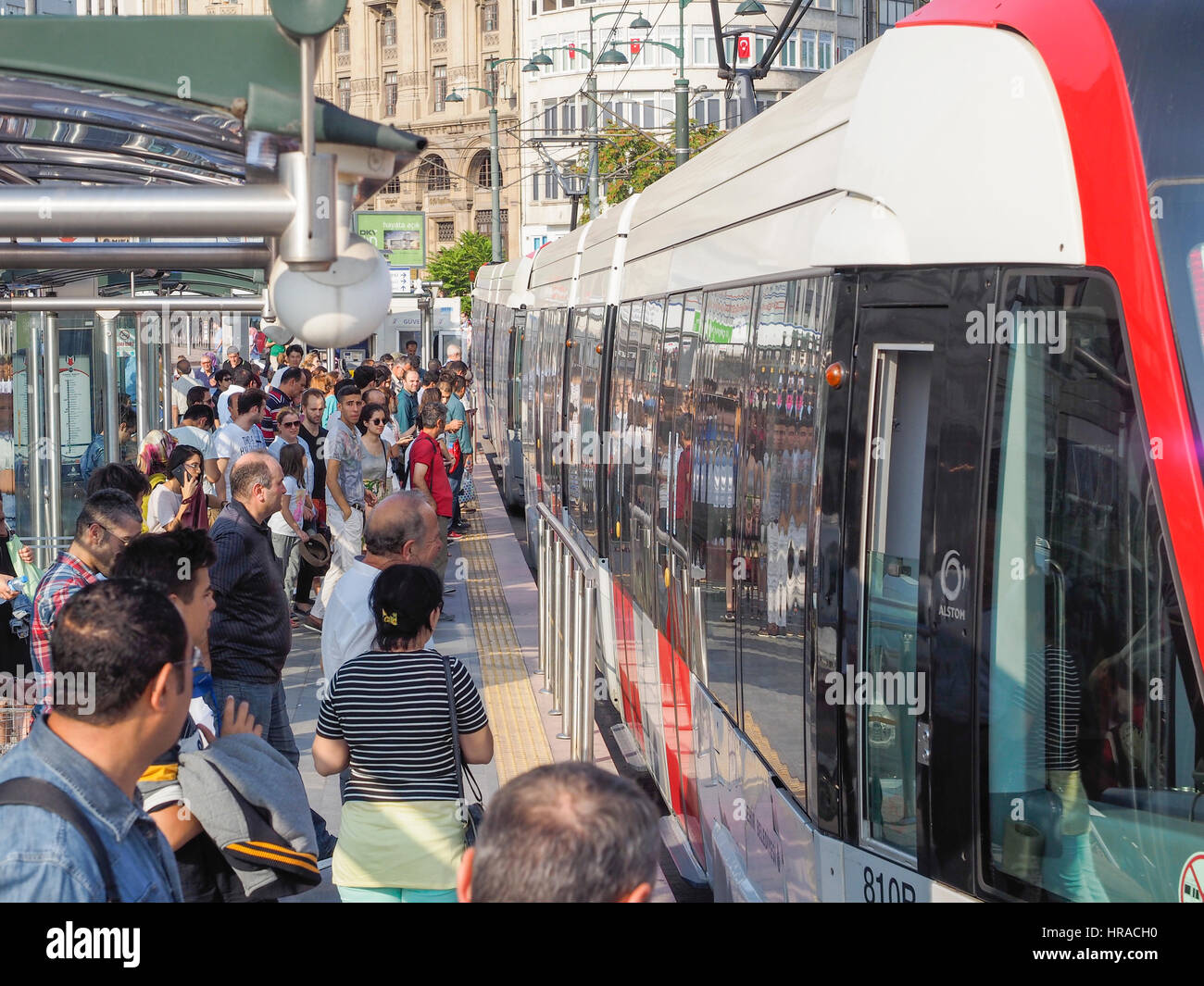 METRO TRAIN ISTANBUL TURKEY Stock Photo