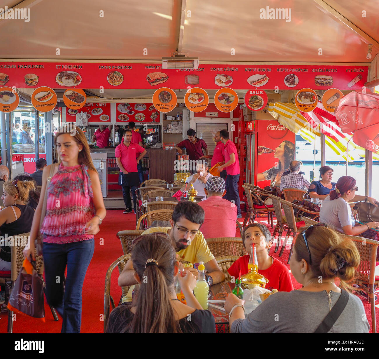 RESTAURANT KADIKOY ISTANBUL TURKEY Stock Photo