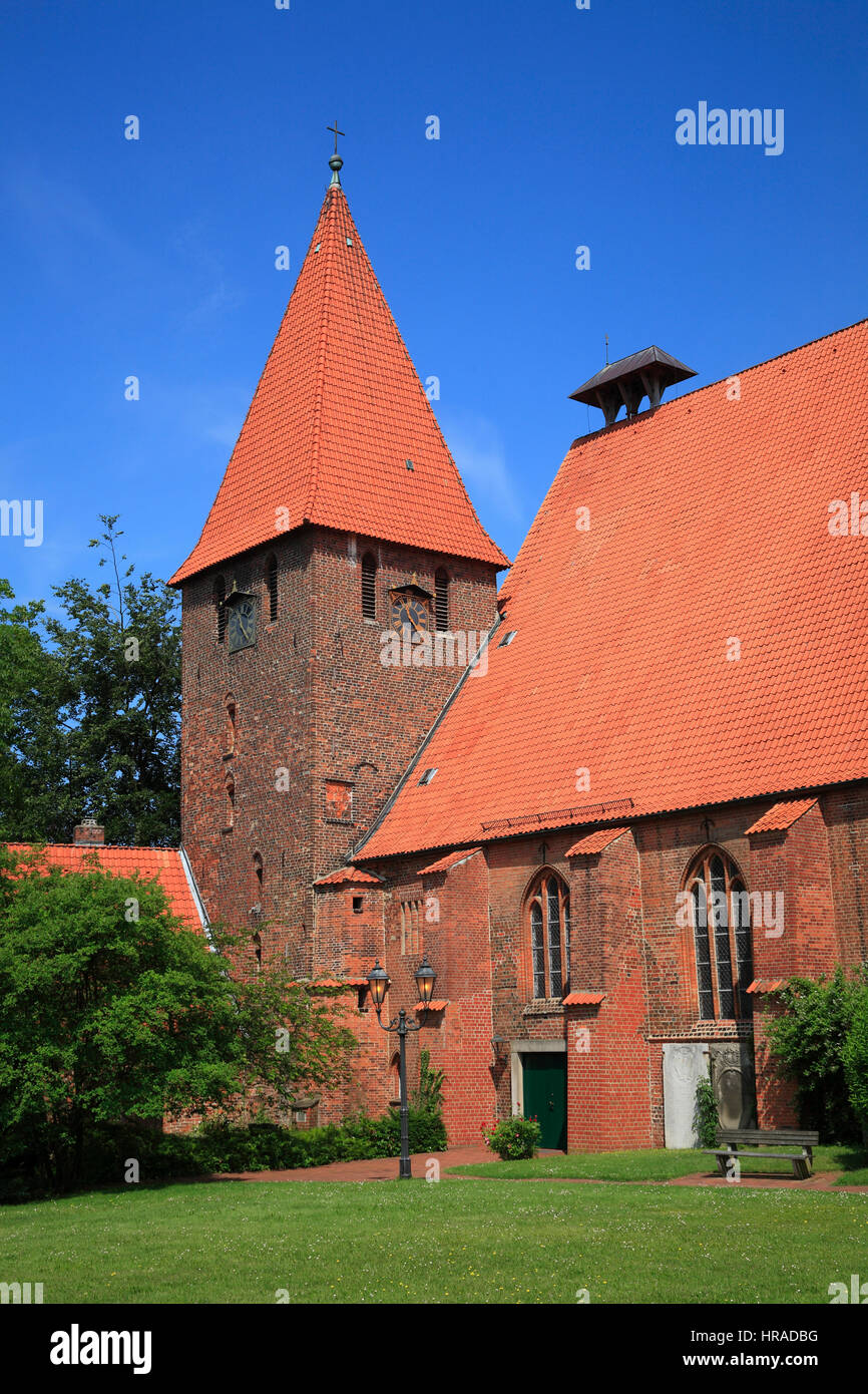 Cloister Ebstorf, cloister church, Ebstorf, Lüneburger Heath, Lower Saxony, Germany, Europe Stock Photo