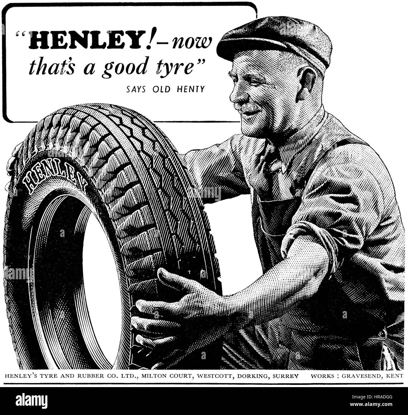Vintage tire ad hires stock photography and images Alamy