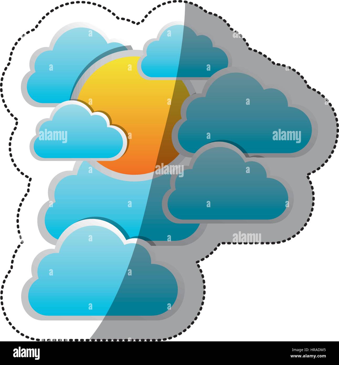 Sunbeam cloud ray sunset cumulus Stock Vector Images - Alamy