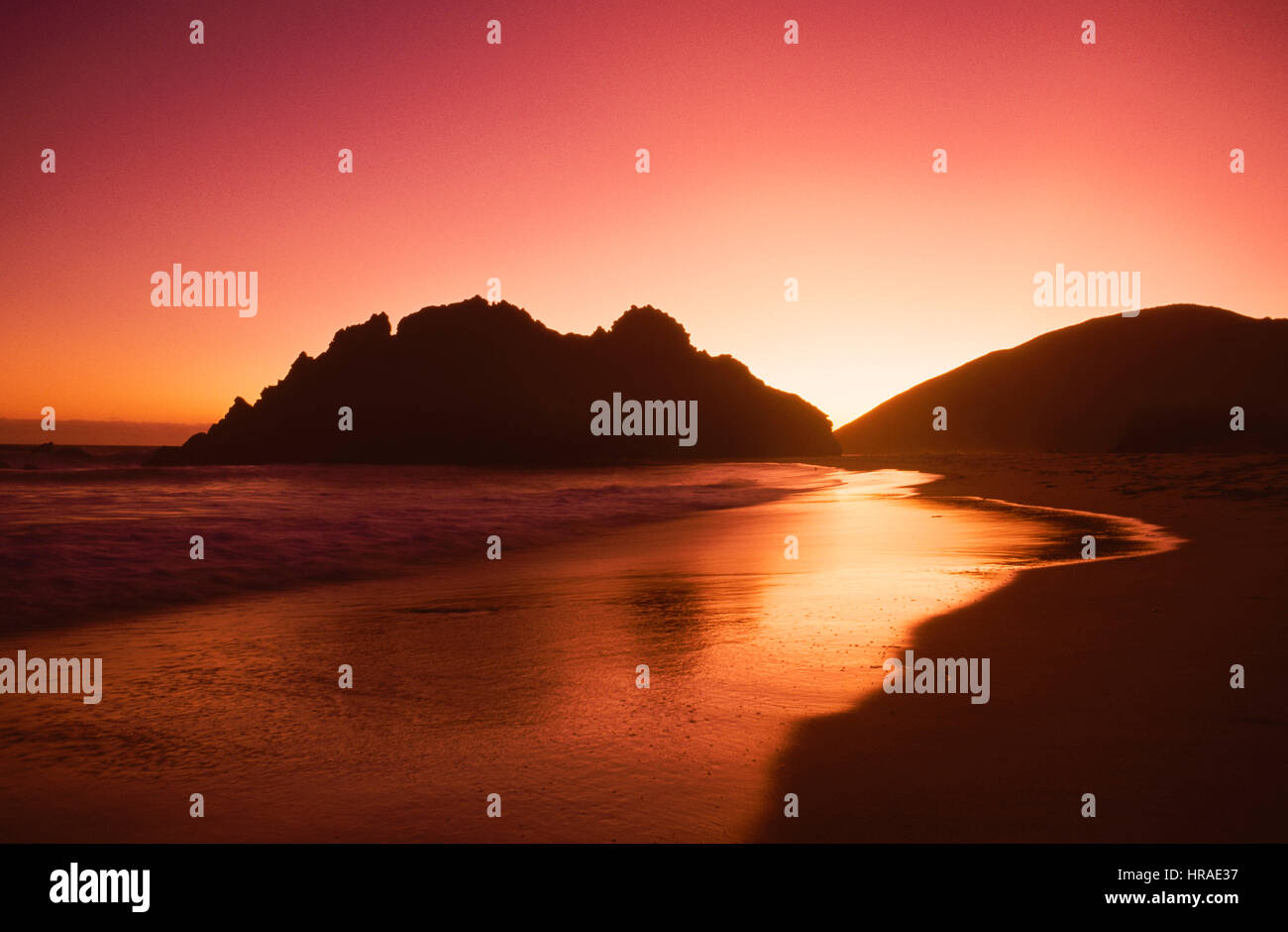Big Sur Coast at Sunset, California, U.S.A Stock Photo - Alamy