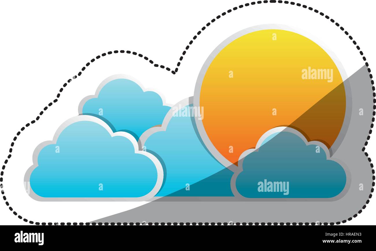 Sunbeam cloud ray sunset cumulus Stock Vector Images - Alamy