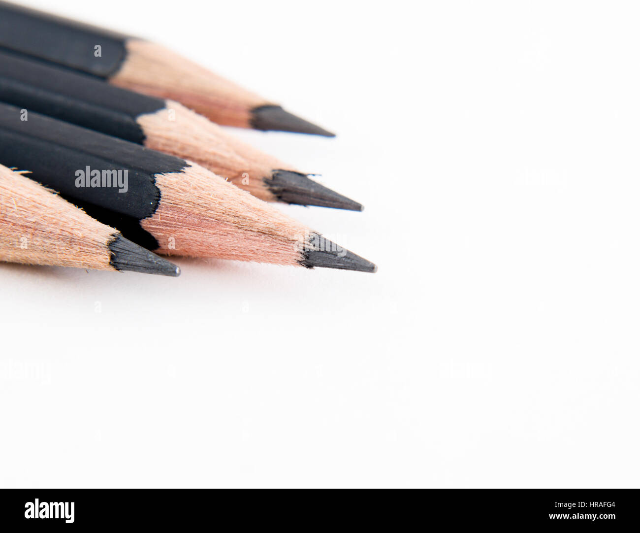 black pencil isolated on white background Stock Photo - Alamy