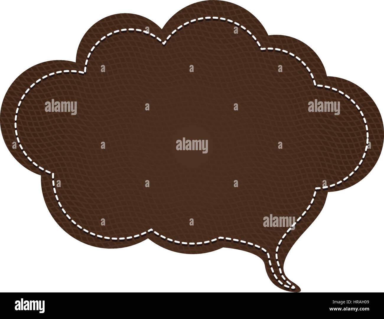 dotted line with callout for dialogue shaped cloud with texture in ...