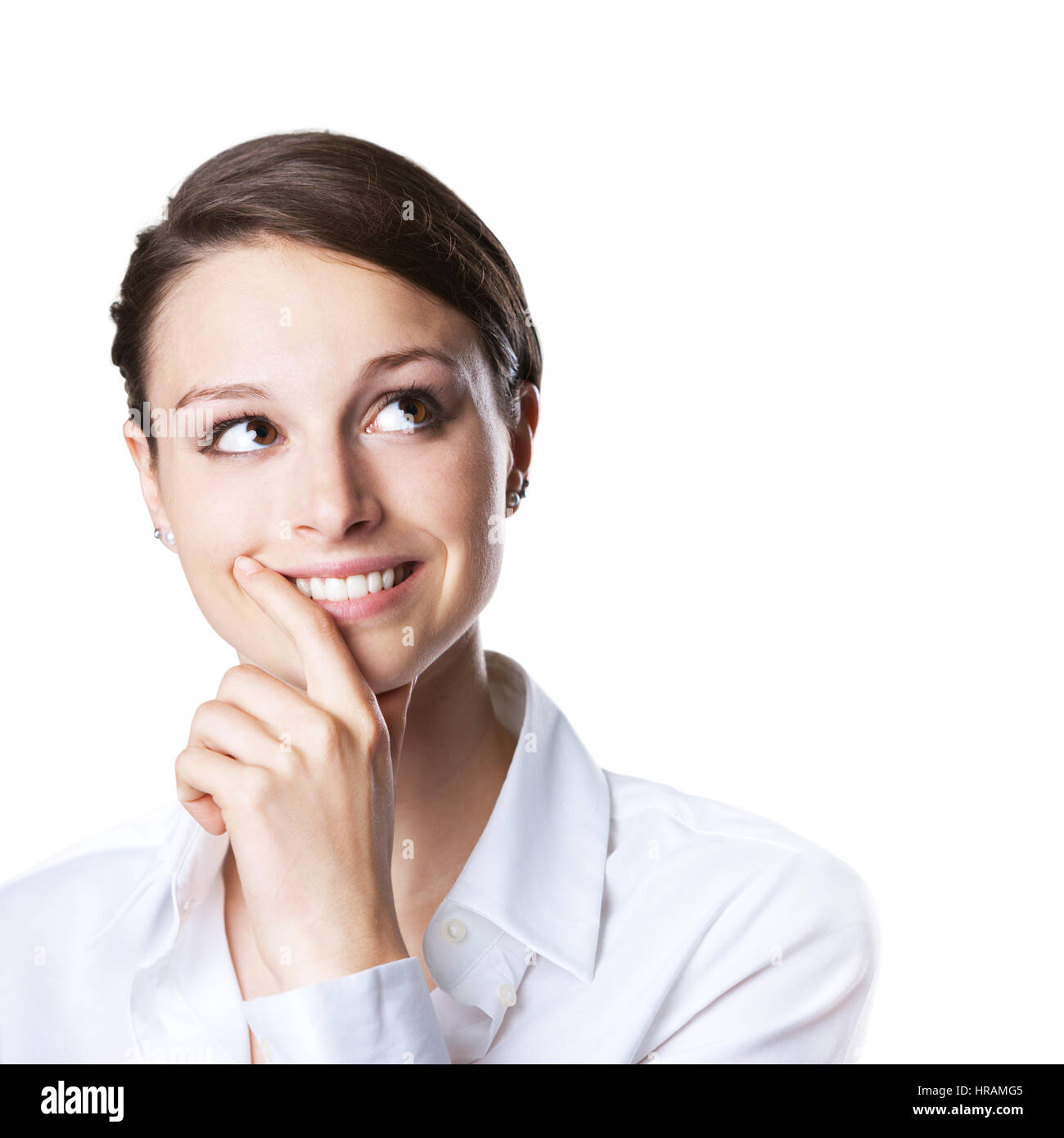 Attractive woman thinking hi-res stock photography and images - Alamy