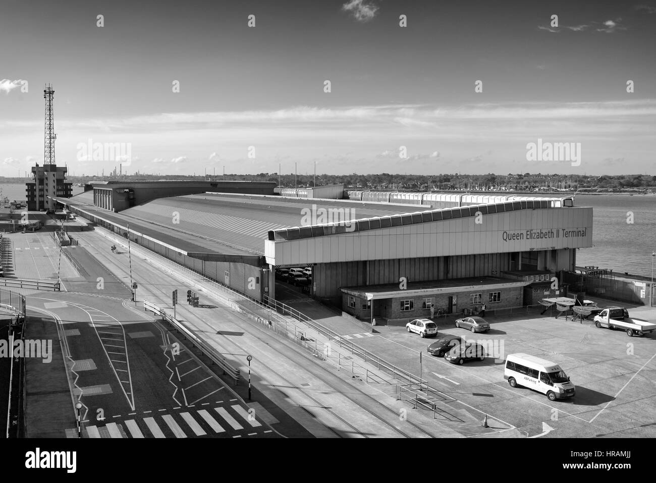 Queen Elizabeth II Terminal at The Port of Southampton, England Stock Photo