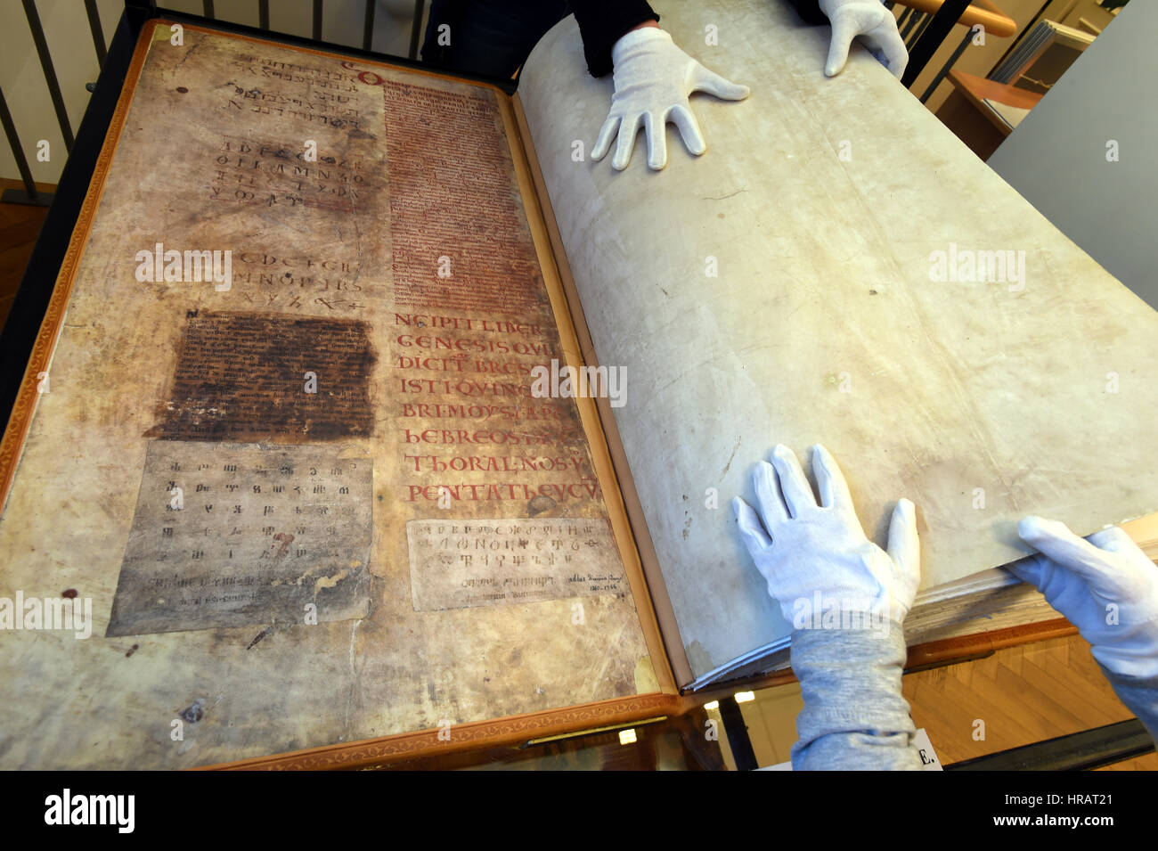 Facsimile of the Devil´s Bible (Codex Gigas) is exhibited Municipal ...