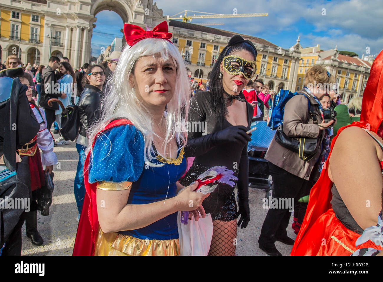 Lisbon, Portugal. 28th Feb, 2017. Portuguese Carnival on the streets of Lisbon 2017 Credit: Alberto Sibaja Ramírez/Alamy Live News Stock Photo