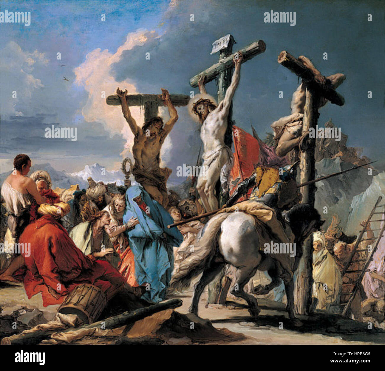 Giambattista Tiepolo - The Crucifixion Stock Photo