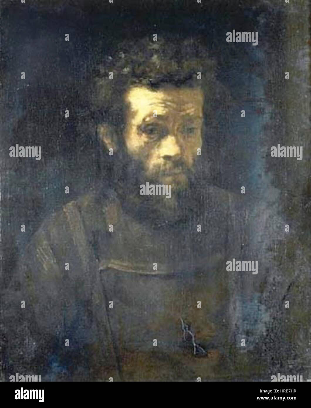 Rembrandt - Man with Beard Stock Photo - Alamy