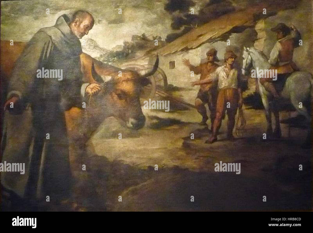 San Francisco Solano y el toro por Murillo (1645 Stock Photo - Alamy