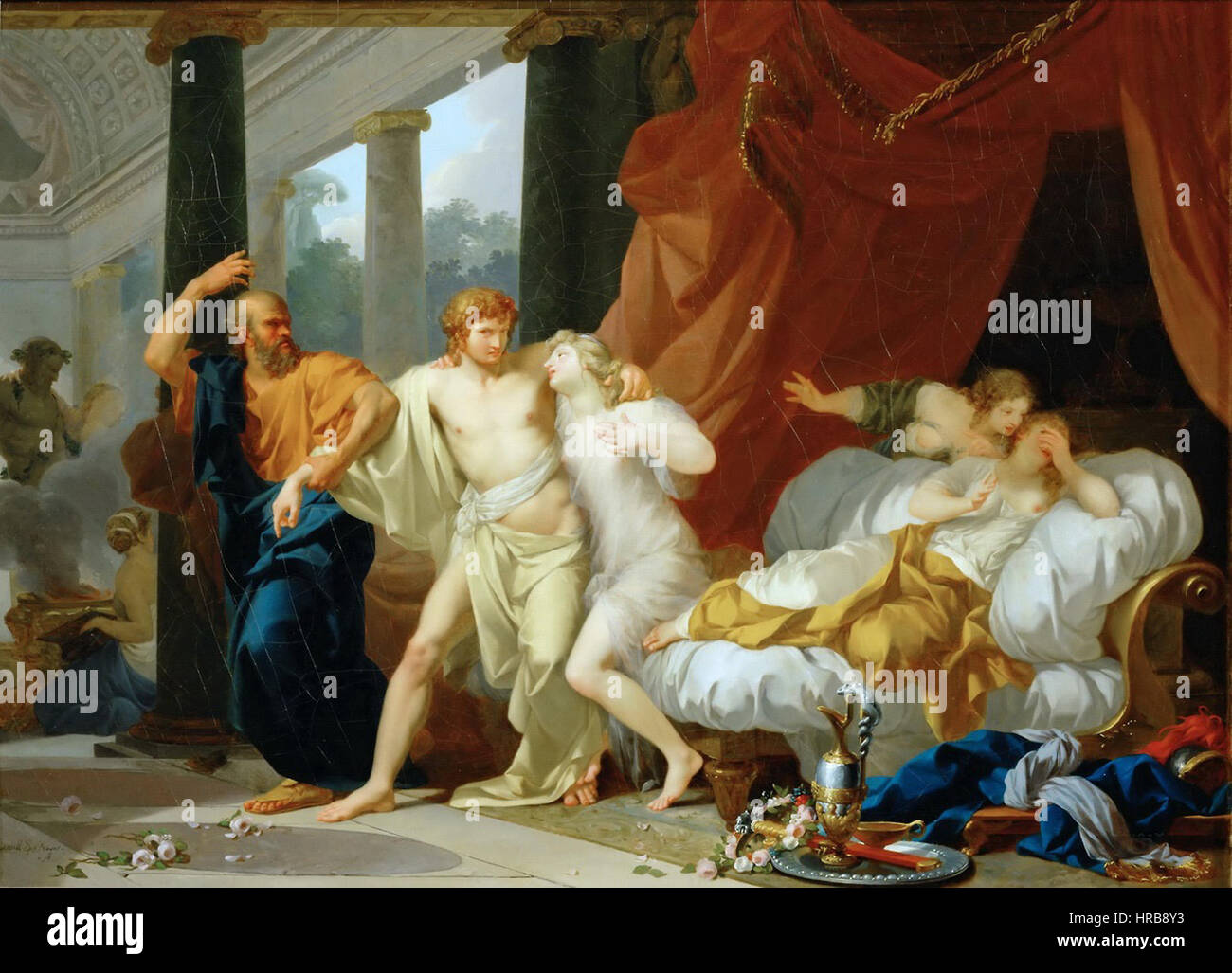 Regnault Socrates Tears Alcibiades from the Embrace of Sensual Pleasure ...