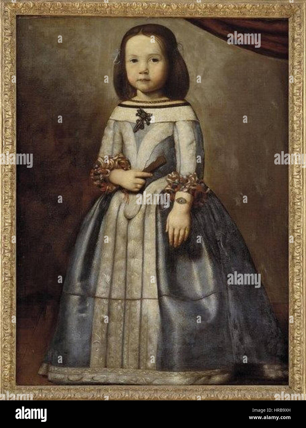 Ritratto della Principessa Laura Chigi Albani della Rovere da Bambina Stock Photo