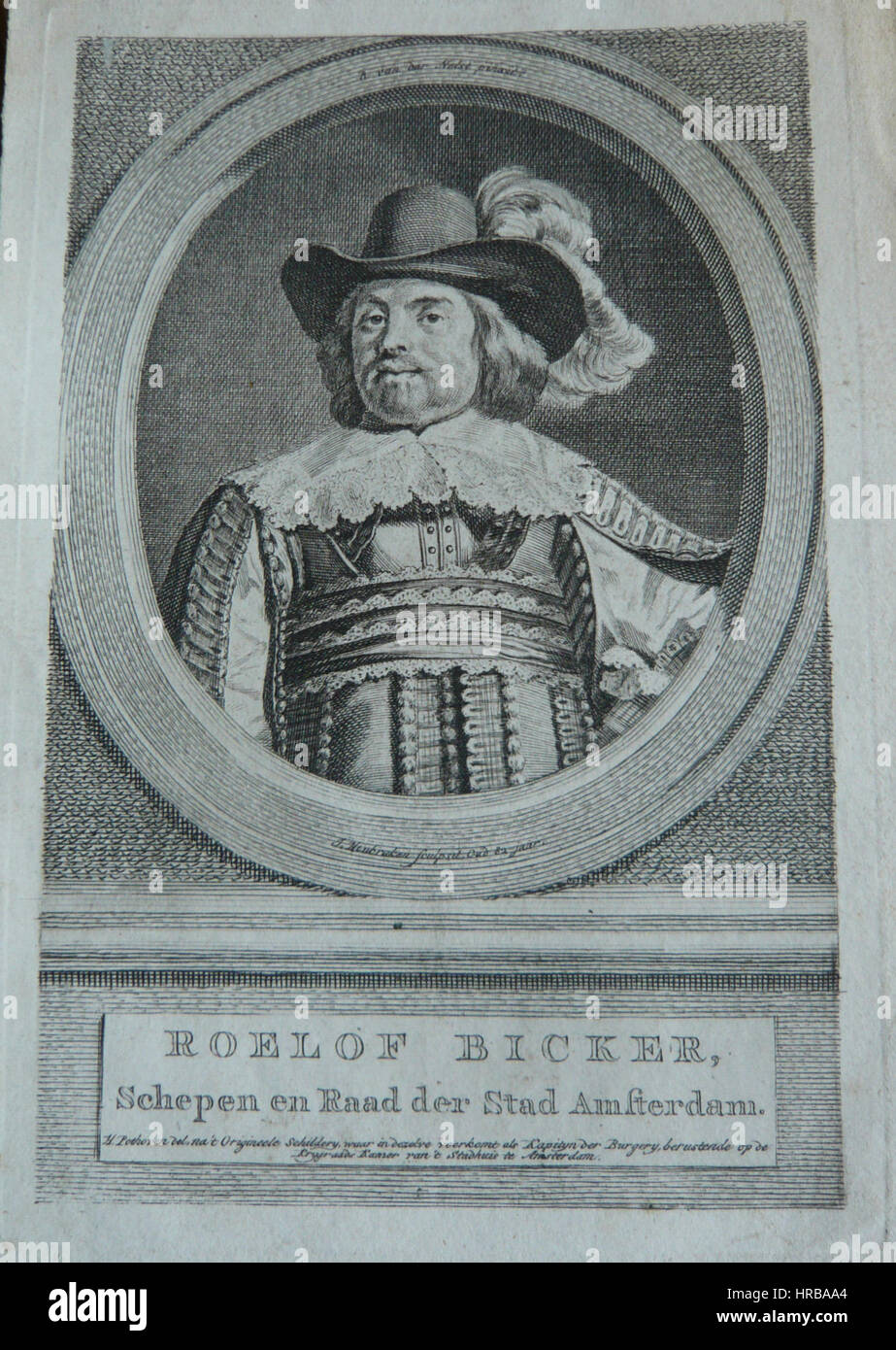 Roelof Bicker by Jacobus Houbraken Stock Photo