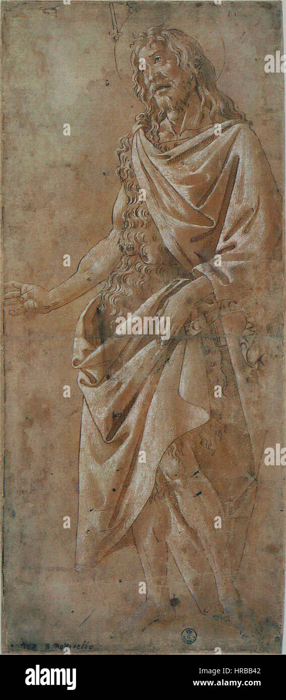 Sandro Botticelli - Saint Jean-Baptiste Stock Photo
