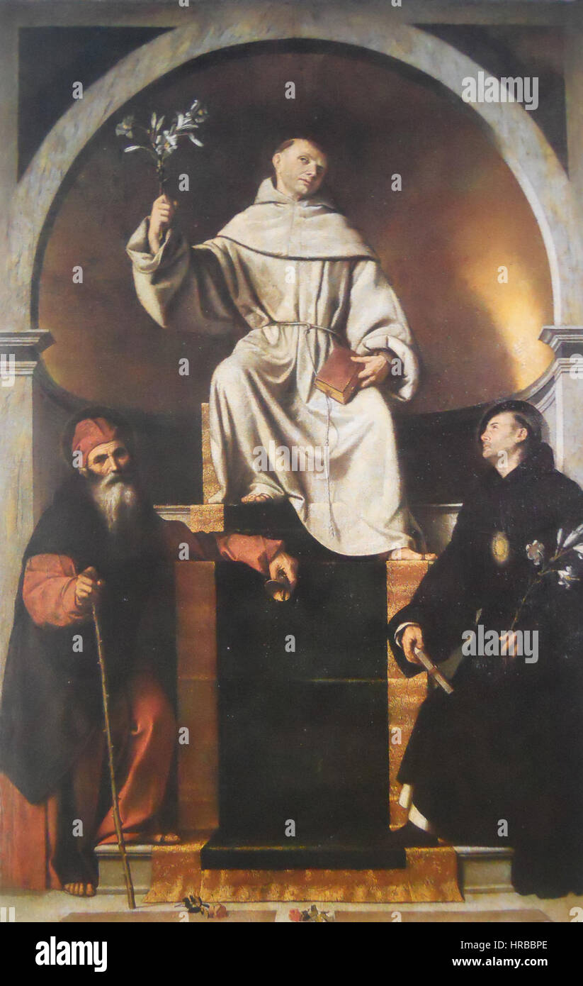 Sant'Antonio da Padova tra i santi Antonio Abate e Nicola da Tolentino ...