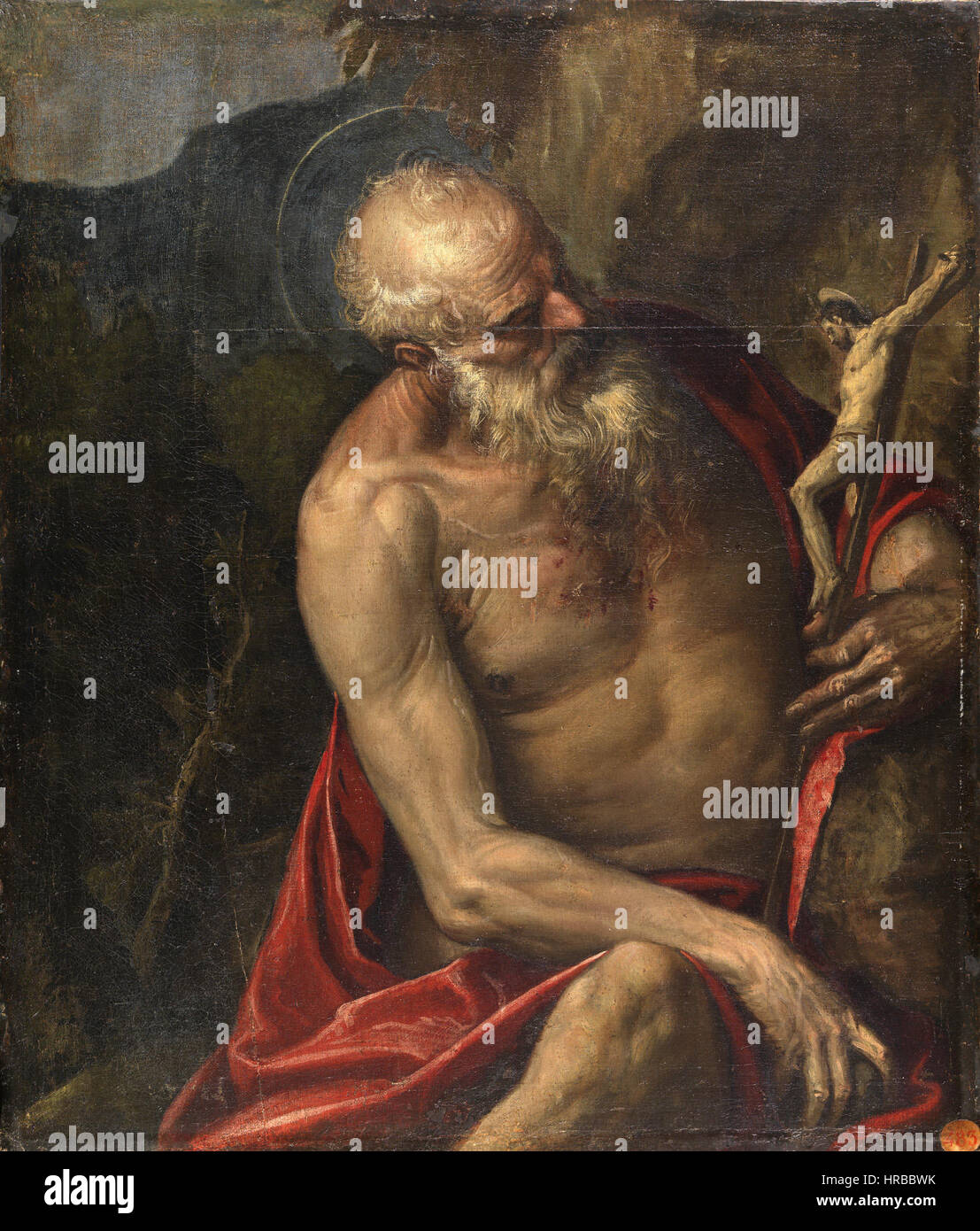 Saint Jerome meditating Stock Photo Alamy