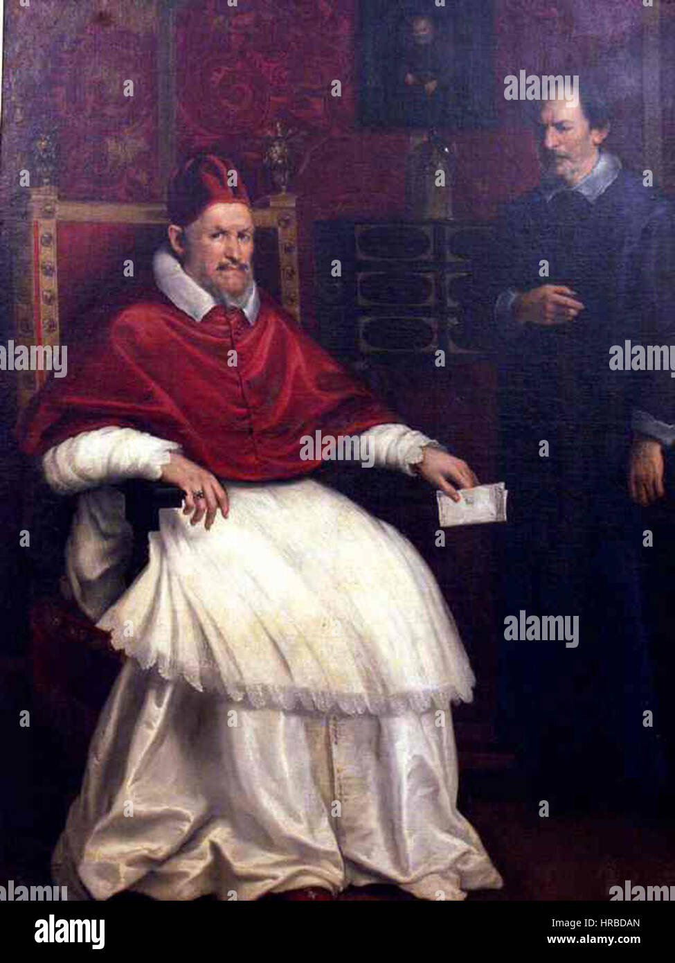 Jeg har en engelskundervisning Skru ned Saks Retrato del Papa Inocencio X con un secretario, by Carlo Maratta Stock  Photo - Alamy