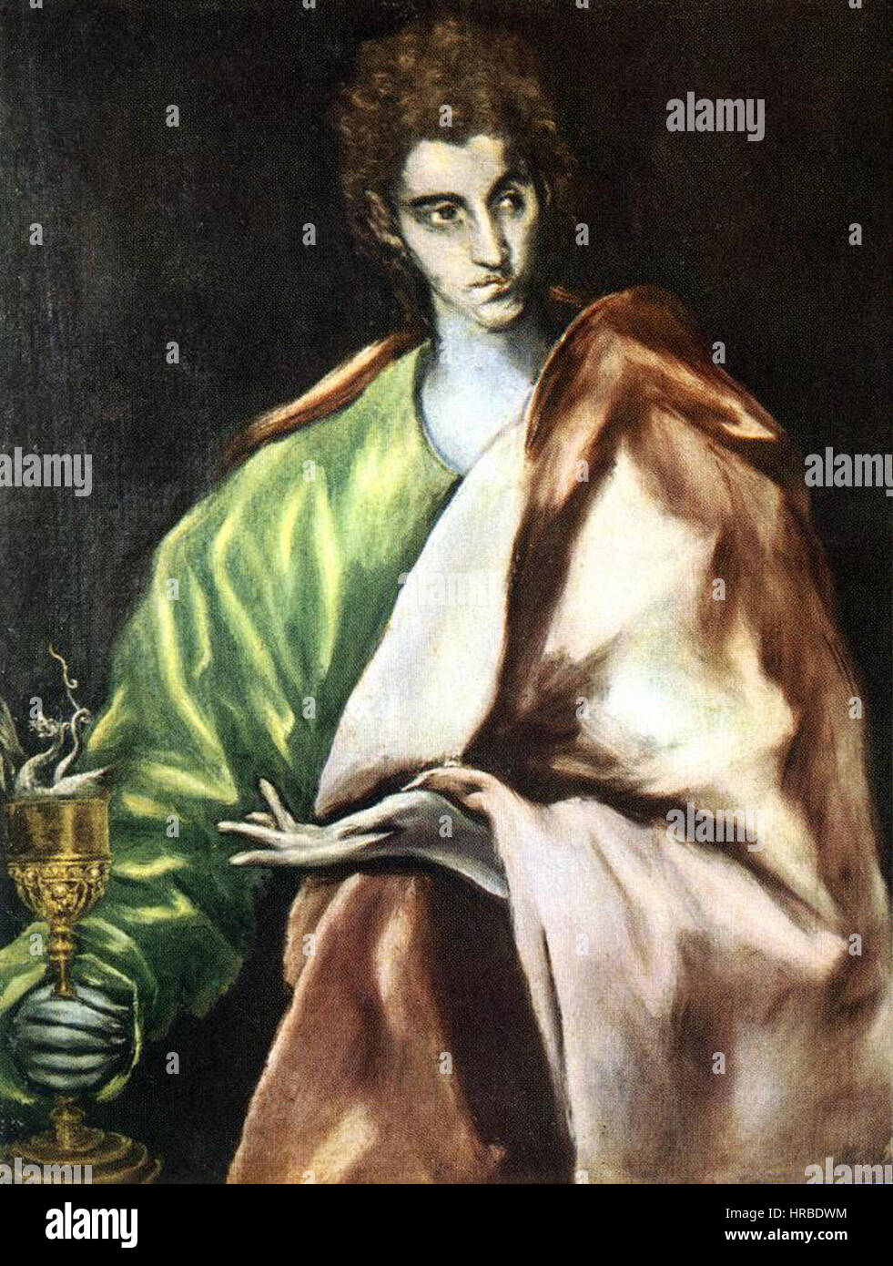 San Juan Evangelista El Greco 1610 Stock Photo