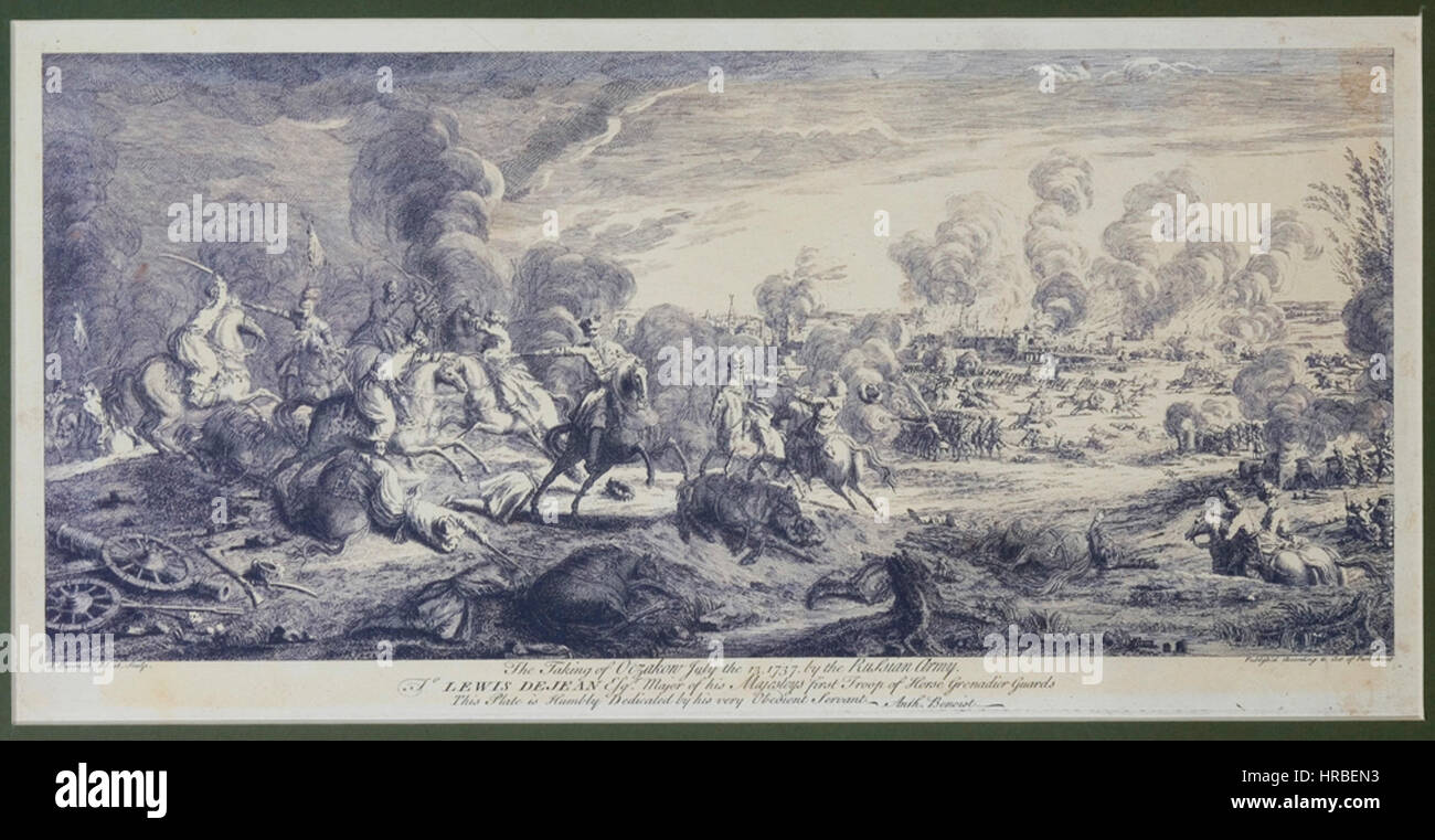 Siege of Ochakov (1737) Stock Photo