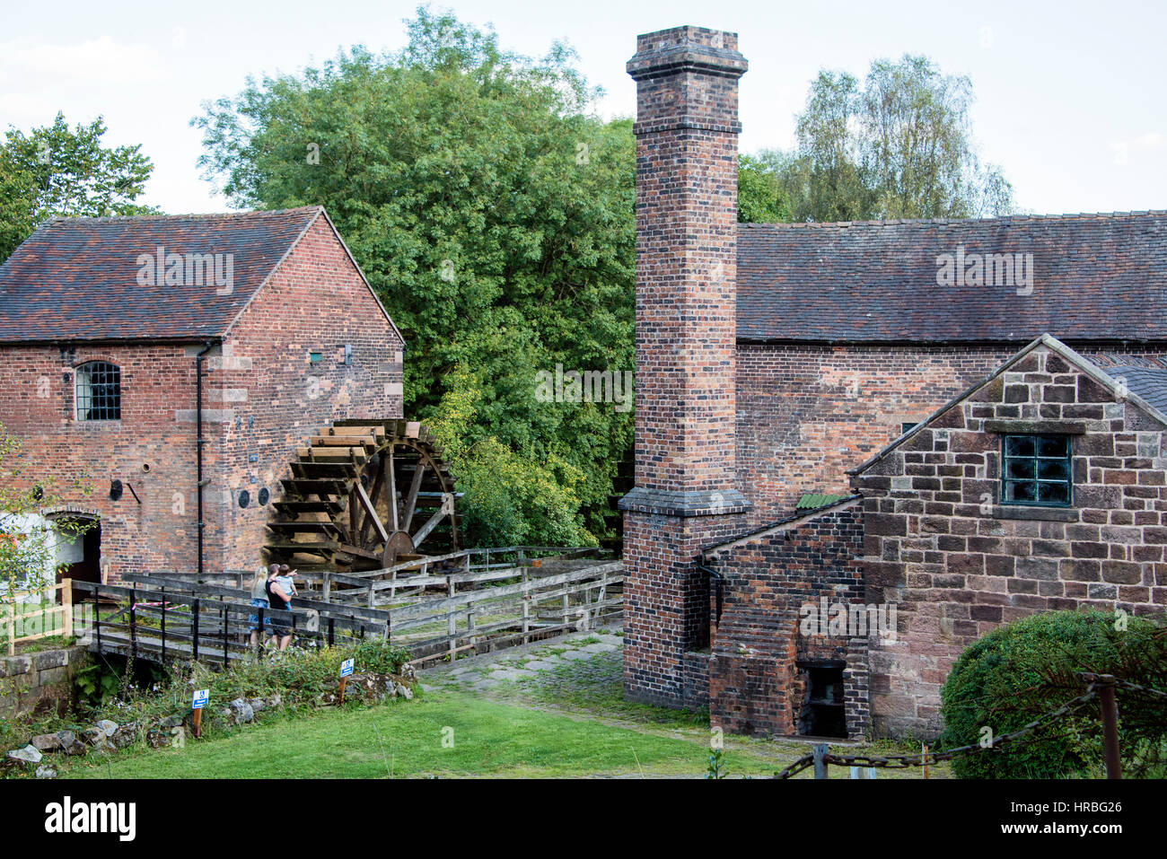 Buildings of the Cheddleton Flint Mill, Staffordshire, UK Stock Photo