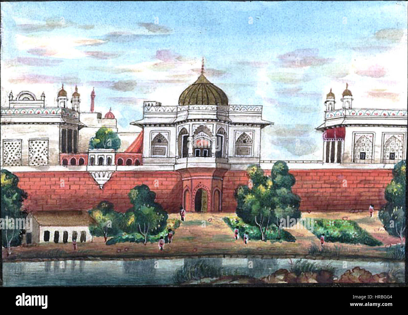 Reminiscences of Imperial Delhi The Musamman Burj Stock Photo