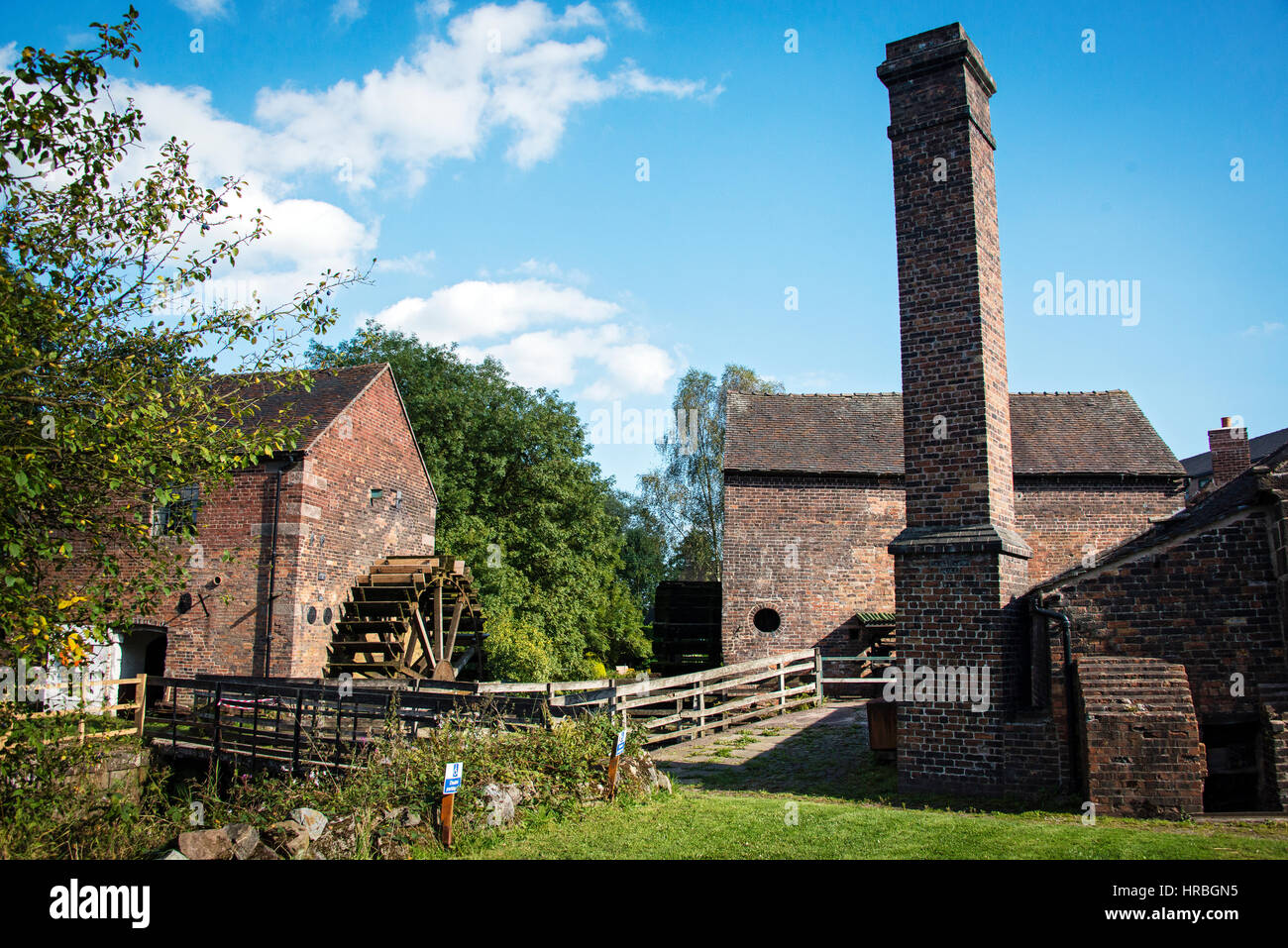 Buildings of the Cheddleton Flint Mill, Staffordshire, UK Stock Photo
