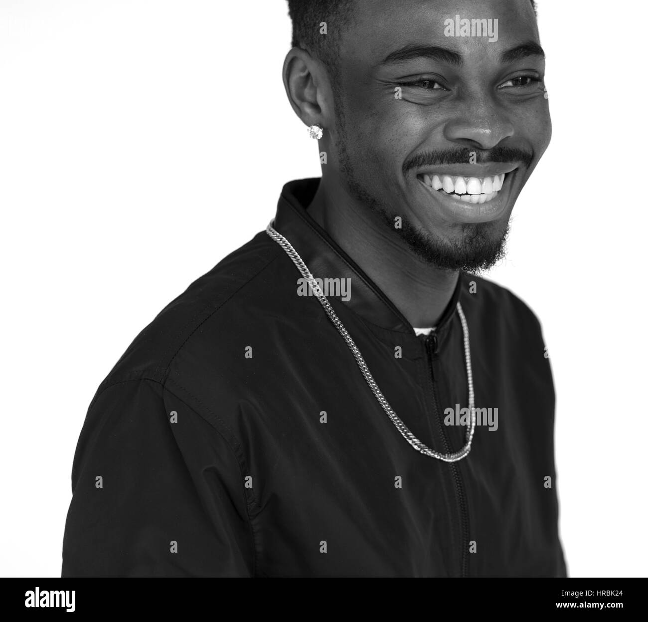 Young black guy smiling portrait Stock Photo Alamy