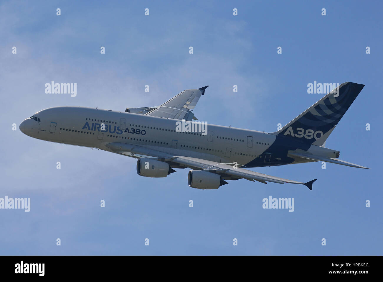 Airbus A380-800 - Farnborough Airshow Stock Photo