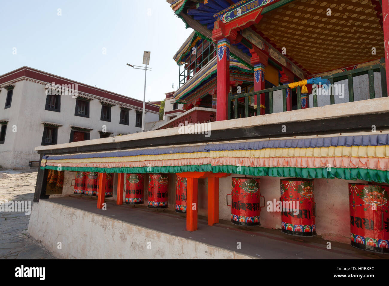 Wudangzhao Monastery located about 70km to the northeast of Baotou, Inner Mongolia, China. Stock Photo
