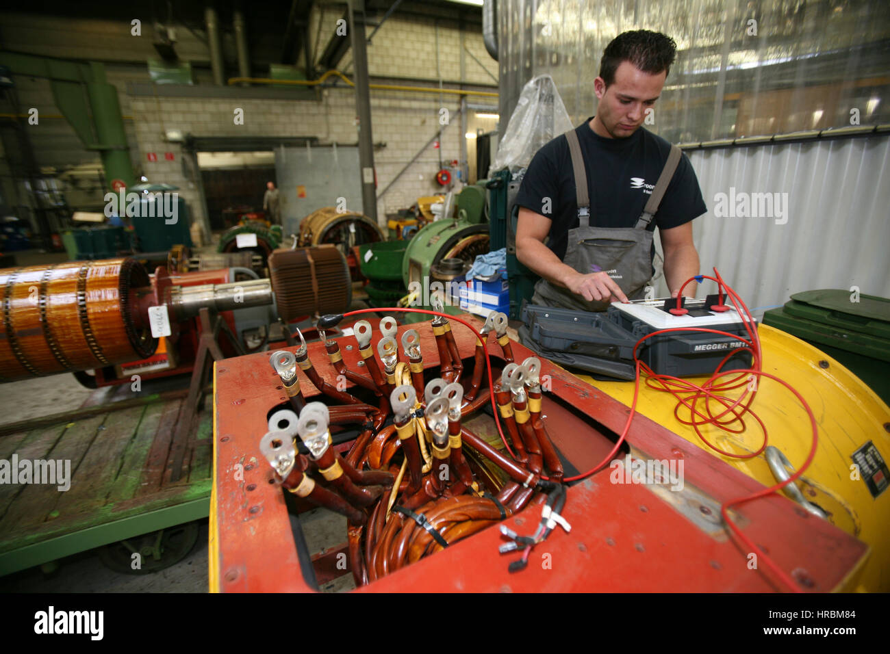 maintenance of electro engines Stock Photo Alamy