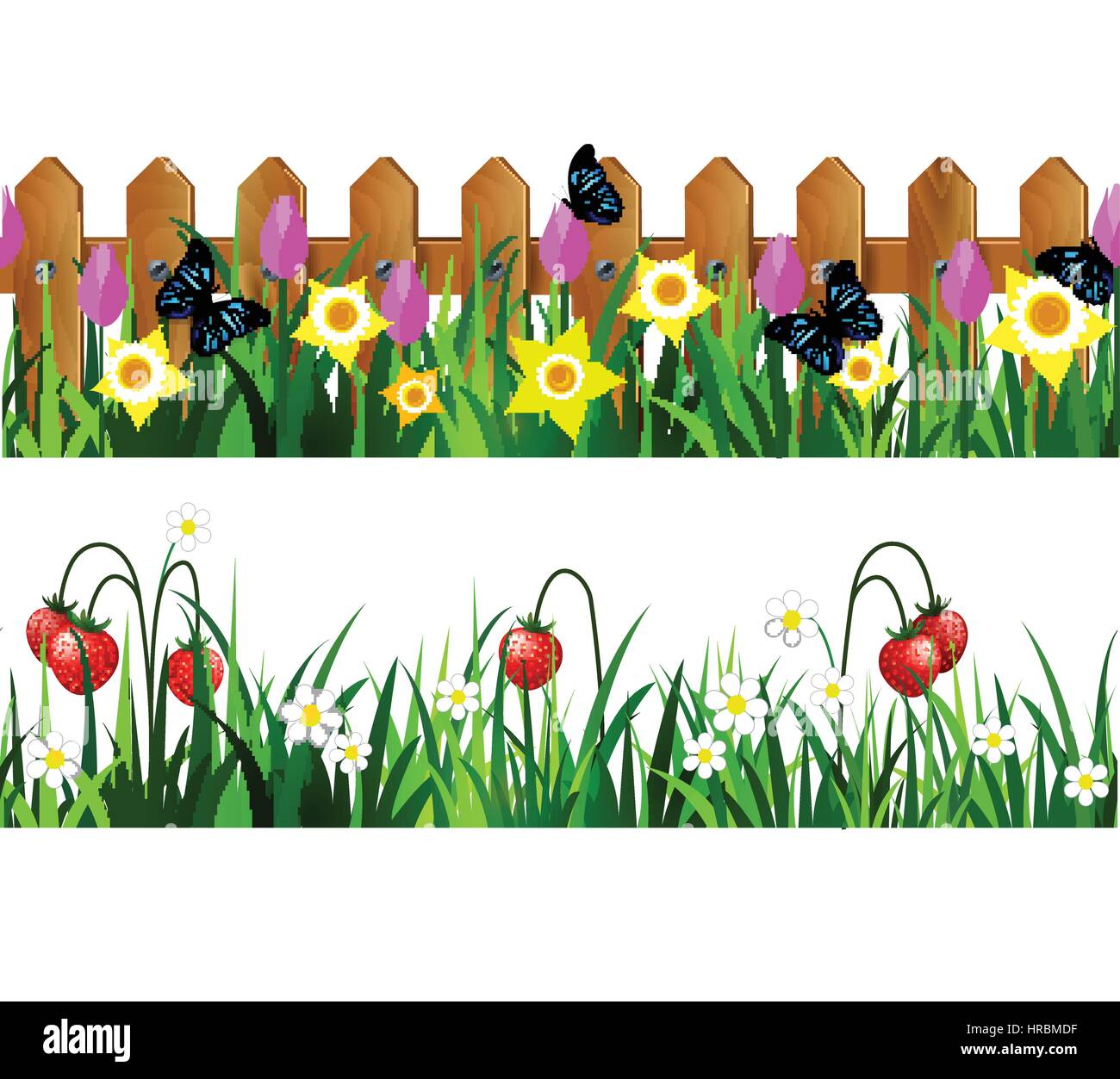 Green Grass seamless set Stock Vector Image & Art - Alamy