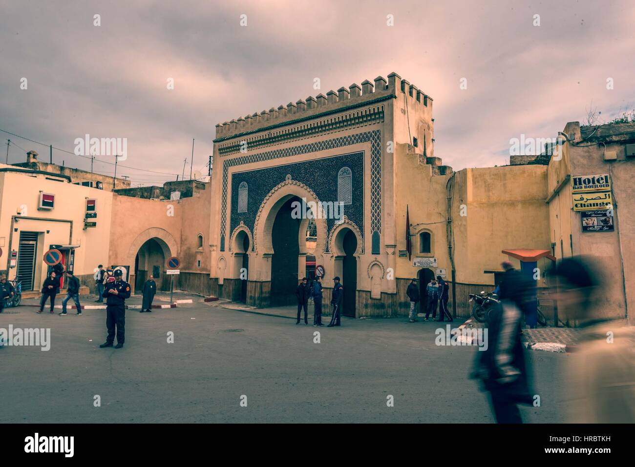 Bab Boujloud in Fez Stock Photo
