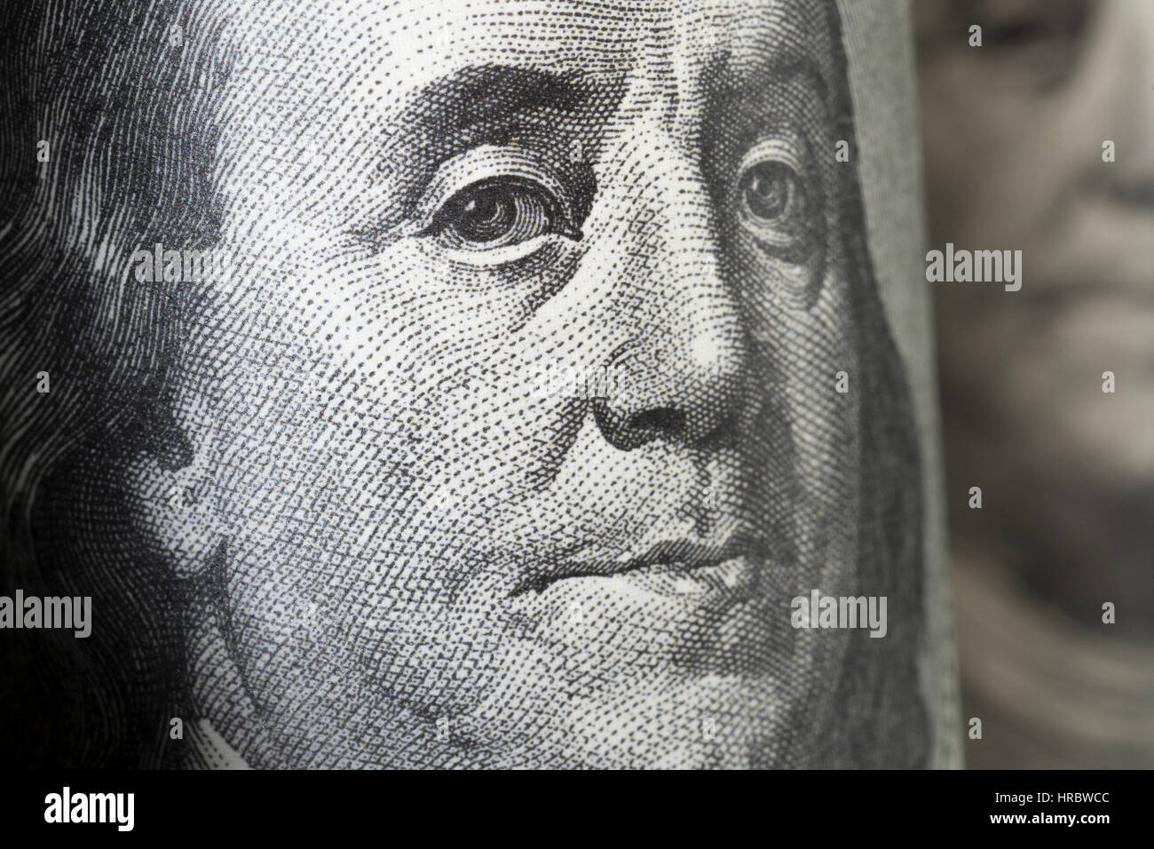 Money interest rates dollar benjamin franklin hires stock photography