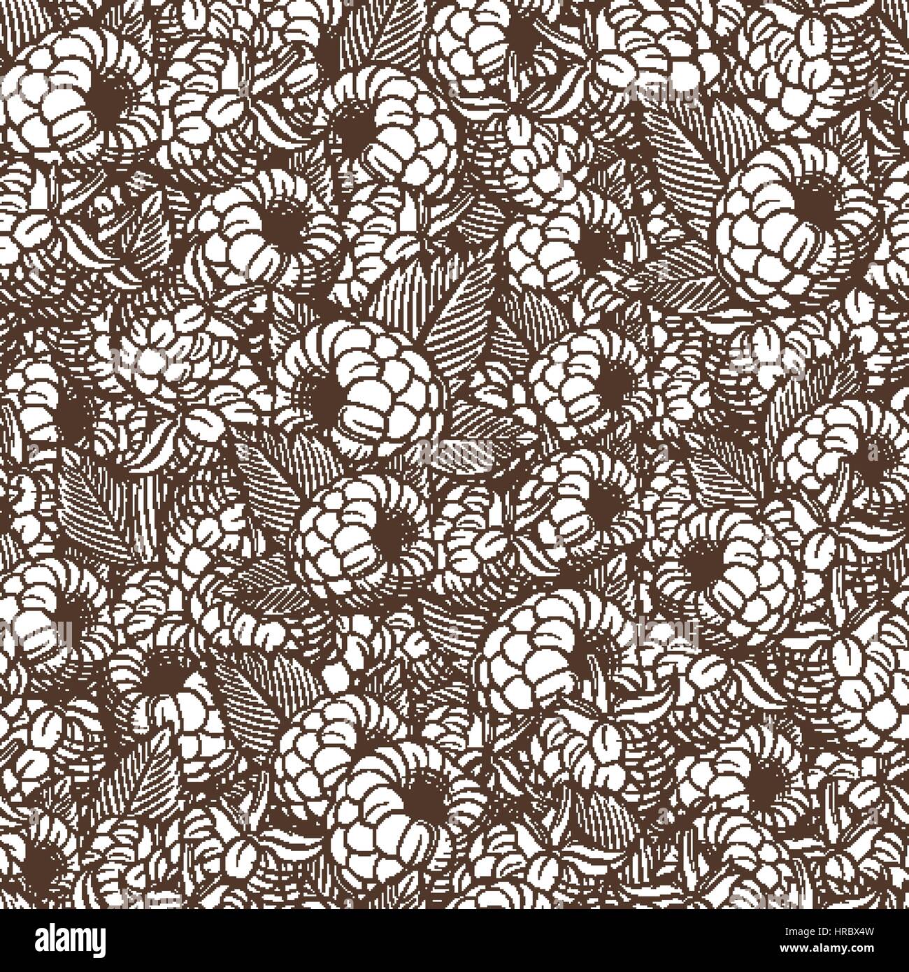Vintage Raspberry Design Pattern Raspberries background Stock Vector Images - Alamy